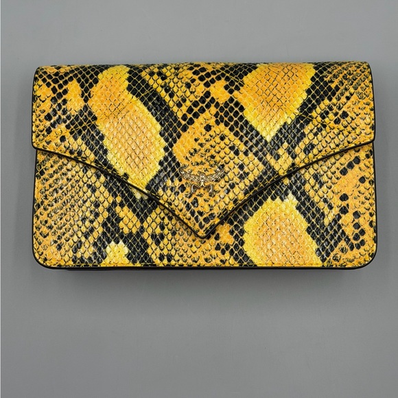 MCM Python Yellow Flap Crossbody - Picture 4 of 13